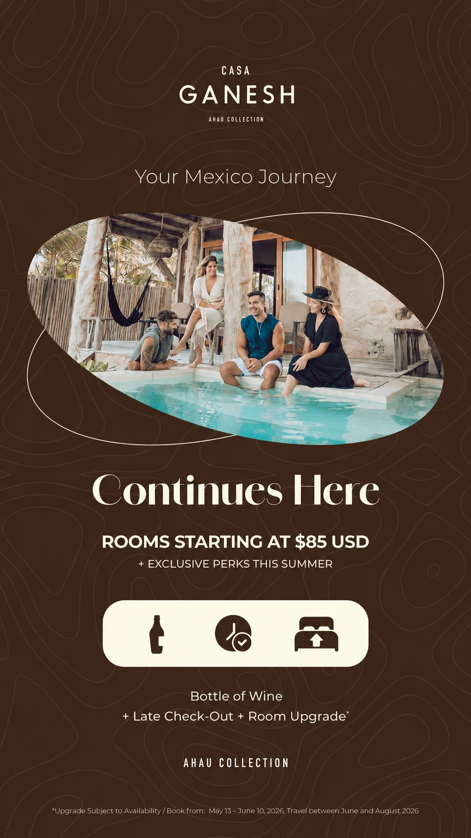 Casa Ganesh Promotion: Continues Here — rooms starting at $85 USD plus exclusive perks this summer